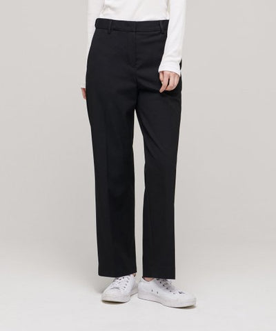 MUSINSA STANDARD WOMAN Slacks Straight Fit [Black]