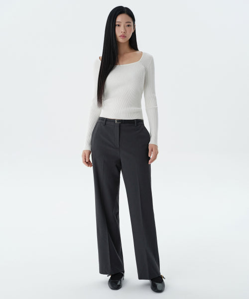 MUSINSA STANDARD WOMAN MUSINSA STANDARD WOMAN Slacks Gray