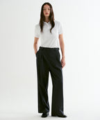 MUSINSA STANDARD WOMAN MUSINSA STANDARD WOMAN High Waist Wide Slacks (Gray)