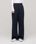 MUSINSA STANDARD WOMAN MUSINSA STANDARD WOMAN Women's High Waist Wide Slacks (Navy)