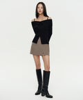 MUSINSA STANDARD WOMAN MUSINSA STANDARD WOMAN Women's Slit Mini Skirt Dusty Beige