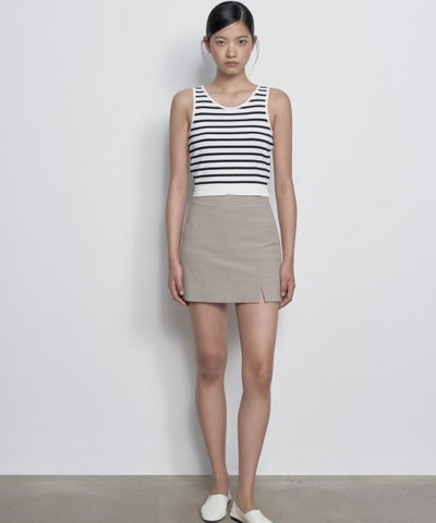MUSINSA STANDARD WOMAN Women's Slit Mini Skirt Light Beige