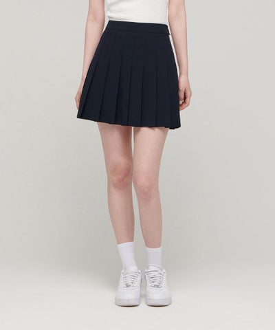 MUSINSA STANDARD WOMAN Women's Pleated Mini Skirt [Navy]