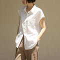 ROOMPACKER Runian cap sleeve shirt