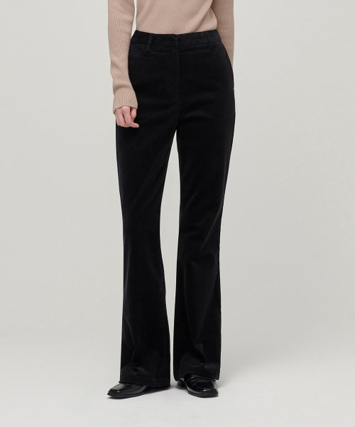 MUSINSA STANDARD WOMAN MUSINSA STANDARD WOMAN Women's Boot Cut Corduroy Pants (Black)