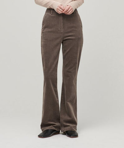 MUSINSA STANDARD WOMAN Boot Cut Corduroy Pants Khaki Brown