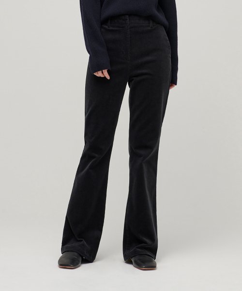 MUSINSA STANDARD WOMAN MUSINSA STANDARD WOMAN Women's Boot Cut Corduroy Pants (Dark Gray)