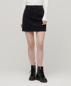 MUSINSA STANDARD WOMAN MUSINSA STANDARD WOMAN Women's Corduroy Mini Skirt (Dark Gray)