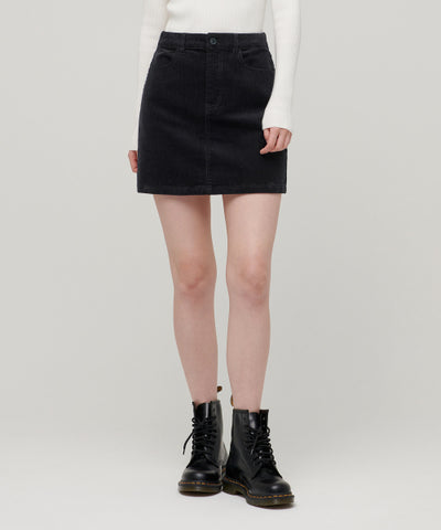 MUSINSA STANDARD WOMAN Women's Corduroy Mini Skirt (Dark Gray)