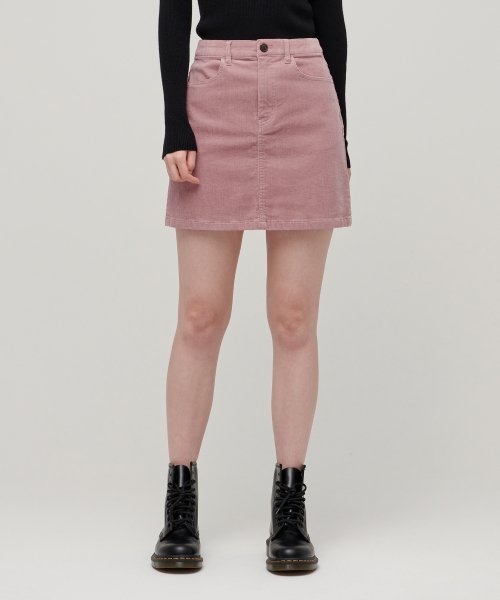 MUSINSA STANDARD WOMAN MUSINSA STANDARD WOMAN Women's Corduroy Mini Skirt (Pink)
