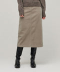 MUSINSA STANDARD WOMAN MUSINSA STANDARD WOMAN Corduroy Midi Skirt Light Beige