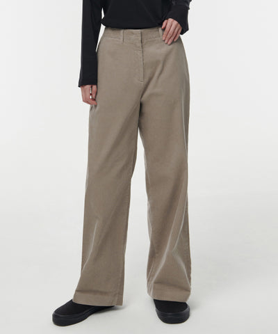 MUSINSA STANDARD WOMAN Women's Wide Corduroy Pants [Light Beige]
