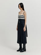 EENK EENK XQUET Sleeveless Buttoned Dress - Black