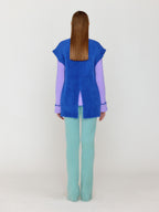 EENK EENK VIVI Oversized Knit Vest - Blue