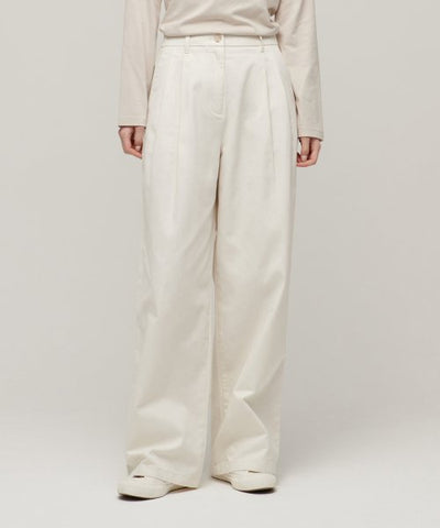 MUSINSA STANDARD WOMAN Women's Two-Tuck Wide Chino Pants Cream