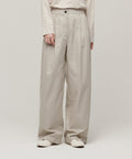 MUSINSA STANDARD WOMAN MUSINSA STANDARD WOMAN Women's Two-Tuck Wide Chino Pants [Light Beige]