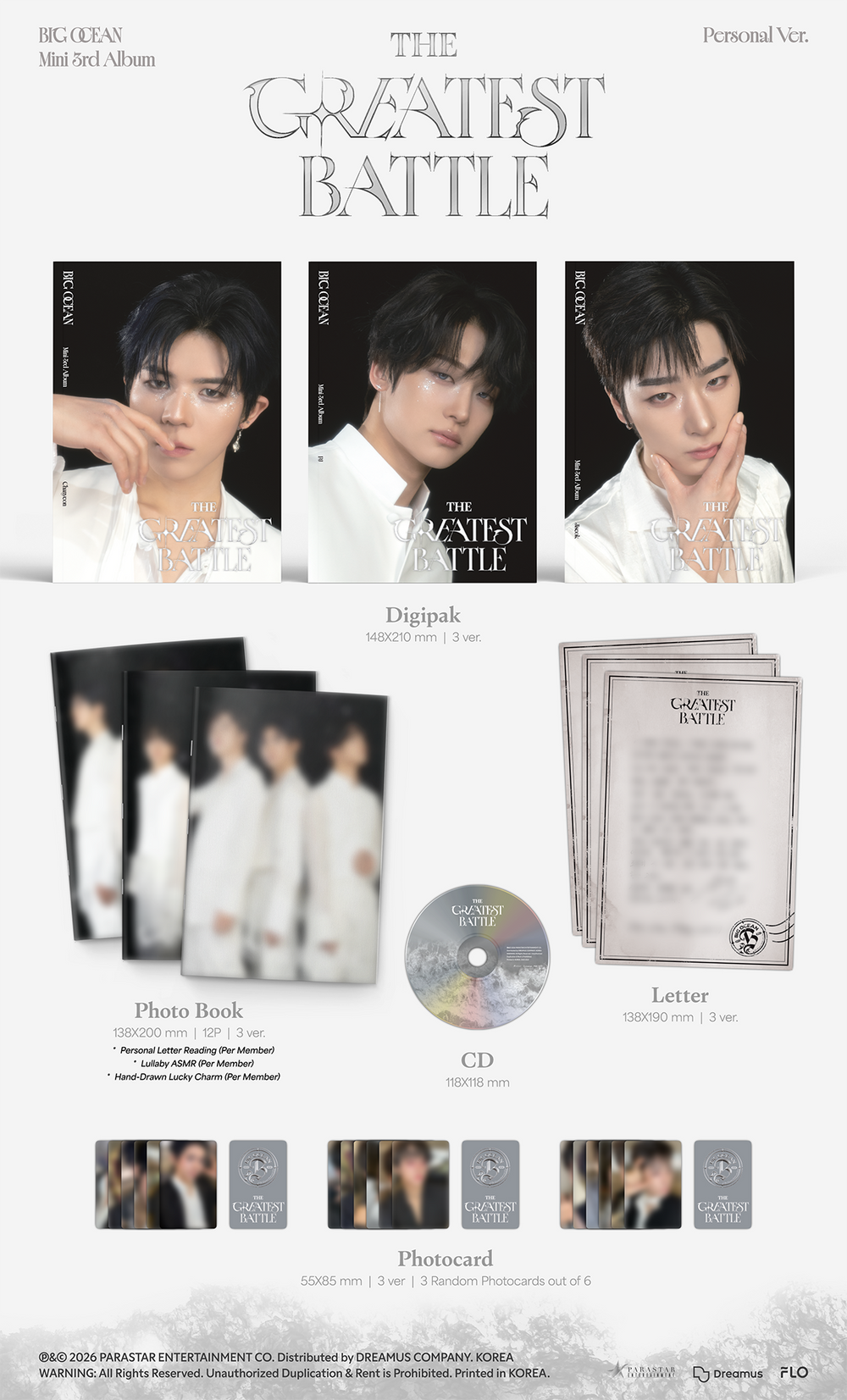 Big Ocean - THE GREATEST BATTLE / 3rd Mini Album (Personal Ver.) detail 5
