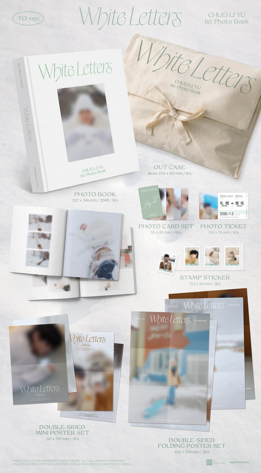 CHUEI LI YU - 1st PHOTO BOOK [WHITE LETTERS] (TO ver.) detail 5