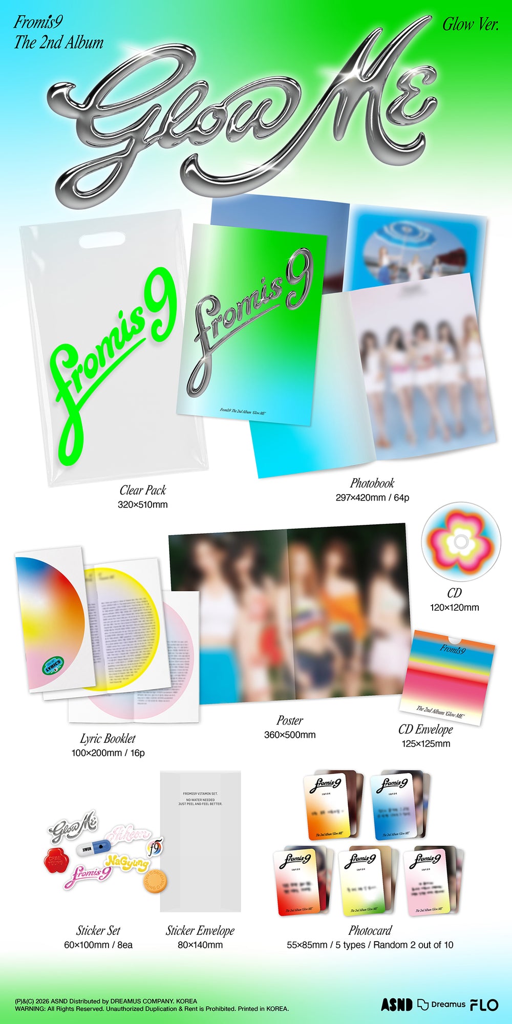 fromis_9 - Glow ME / 2nd Full Album (Glow Ver.) detail 5