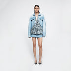 YCH DENIM SKORT BLUE (R25DB8101BL)