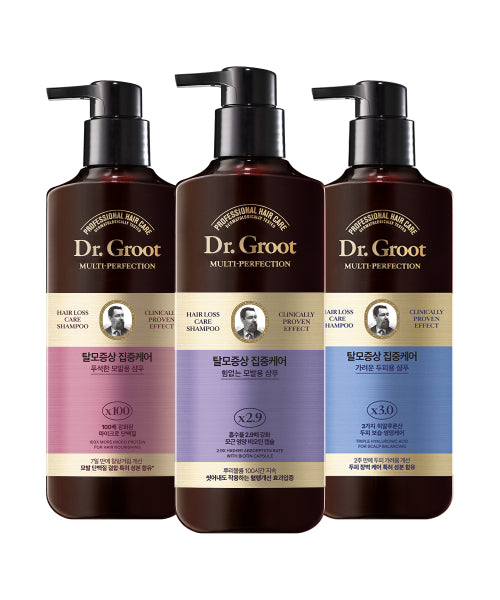 DR.GROOT Intensive care multi-perfection shampoo 400ml (choose 1 for weak, itchy, dull)