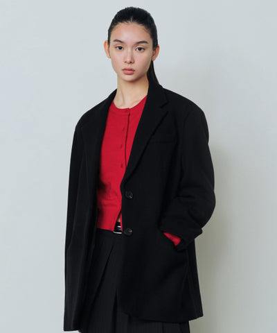 MUSINSA STANDARD WOMAN Women's Jacket Over Shoulder Blazer [Black]