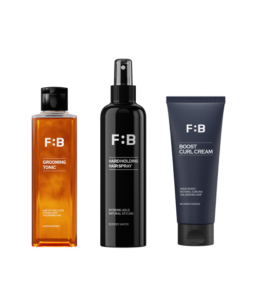 FOR BEAUT FOR BEAUT Grooming Tonic + Hard Spray + Curl Cream