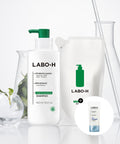 LABO H Hair loss symptom relief shampoo, scalp strengthening (main product + refill) 400ml 2 pack special + giveaway