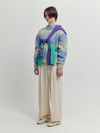 EENK EENK XARA Gradation Striped Knit Pullover - Yellow/Purple