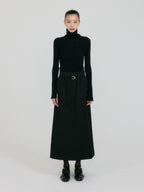 EENK ZIAH High Neck Knit Top - Black