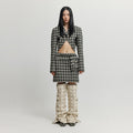 EENK XOPO Pocket Mini Skirt - Black/Ivory Check