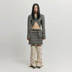 EENK XOPO Pocket Mini Skirt - Black/Ivory Check