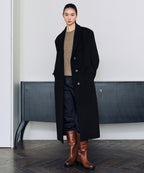 MUSINSA STANDARD WOMAN MUSINSA STANDARD WOMAN Cashmere Blend Coat (Black)