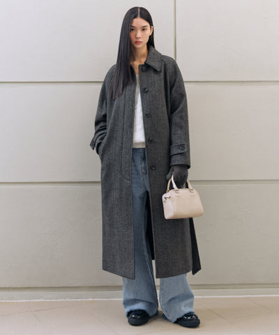 MUSINSA STANDARD WOMAN Women's Coat Herringbone Balmacan