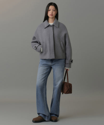 MUSINSA STANDARD WOMAN Coat Medium Gray