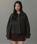 MUSINSA STANDARD WOMAN MUSINSA STANDARD WOMAN Coat Gunmetal