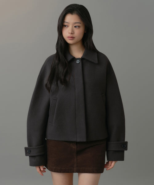 MUSINSA STANDARD WOMAN MUSINSA STANDARD WOMAN Coat Gunmetal
