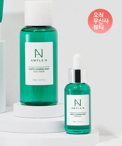 [Soothing SET] Centel Calming Shot Cica Toner 200ml + Centel Calming Shot Ampoule 30ml