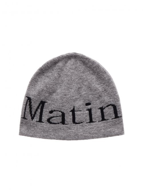 MATIN KIM MATIN KIM LOGO JACQUARD SHORT BEANIE ONE SIZE