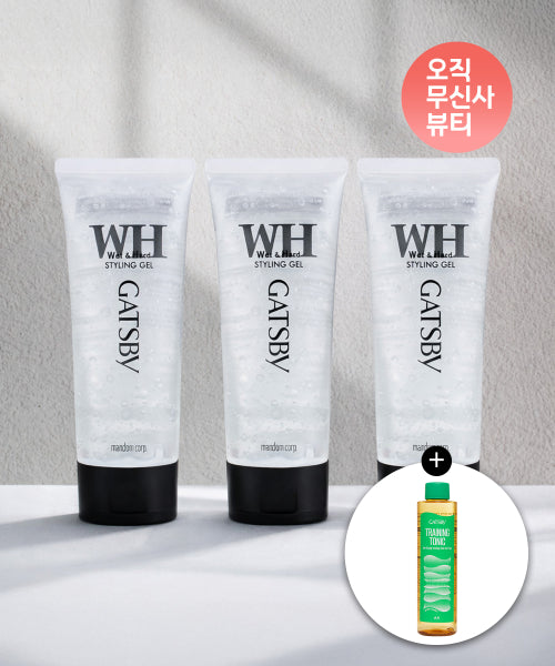 GATSBY Styling Gel Wet & Hard 200g x 3