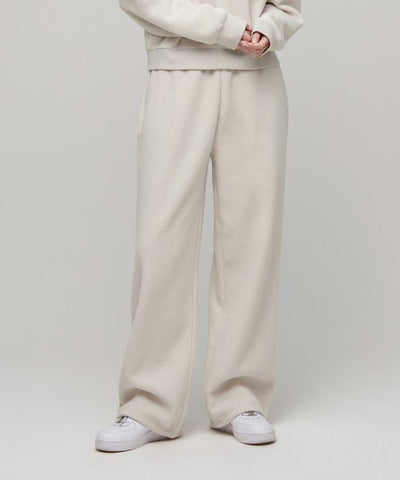 MUSINSA STANDARD WOMAN Women's Polar Fleece Variable Lounge Sweatpants [Ivory]