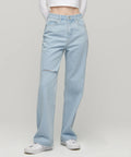 MUSINSA STANDARD WOMAN MUSINSA STANDARD WOMAN Denim Pants Loose Straight [Pale Blue]