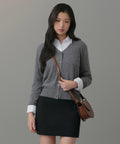 MUSINSA STANDARD WOMAN MUSINSA STANDARD WOMAN Cardigan Medium Gray
