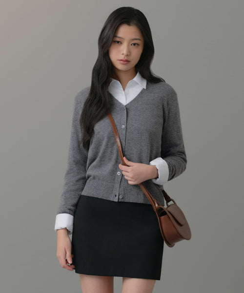 MUSINSA STANDARD WOMAN MUSINSA STANDARD WOMAN Cardigan Medium Gray
