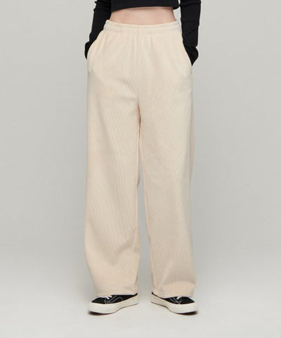 MUSINSA STANDARD WOMAN Women's Velor Corduroy Lounge Pants [Cream Beige]