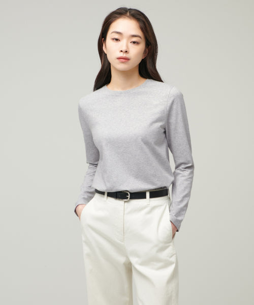 MUSINSA STANDARD WOMAN MUSINSA STANDARD WOMAN T-Shirt Medium Gray