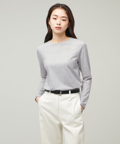 MUSINSA STANDARD WOMAN T-Shirt Medium Gray