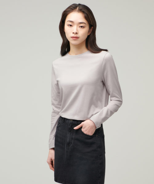 MUSINSA STANDARD WOMAN MUSINSA STANDARD WOMAN Women's T-Shirt Light Gray