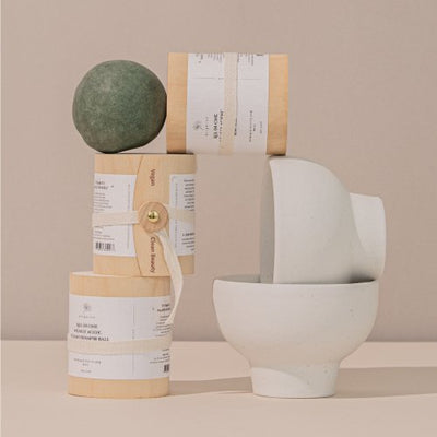 All-in-one vegan shampoo bar beauty ball - hemp seed + birch package