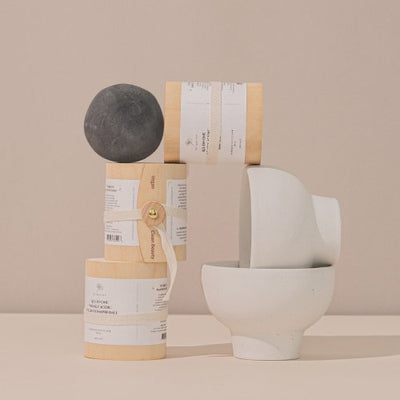 All-in-one vegan shampoo bar - black charcoal + birch tree package